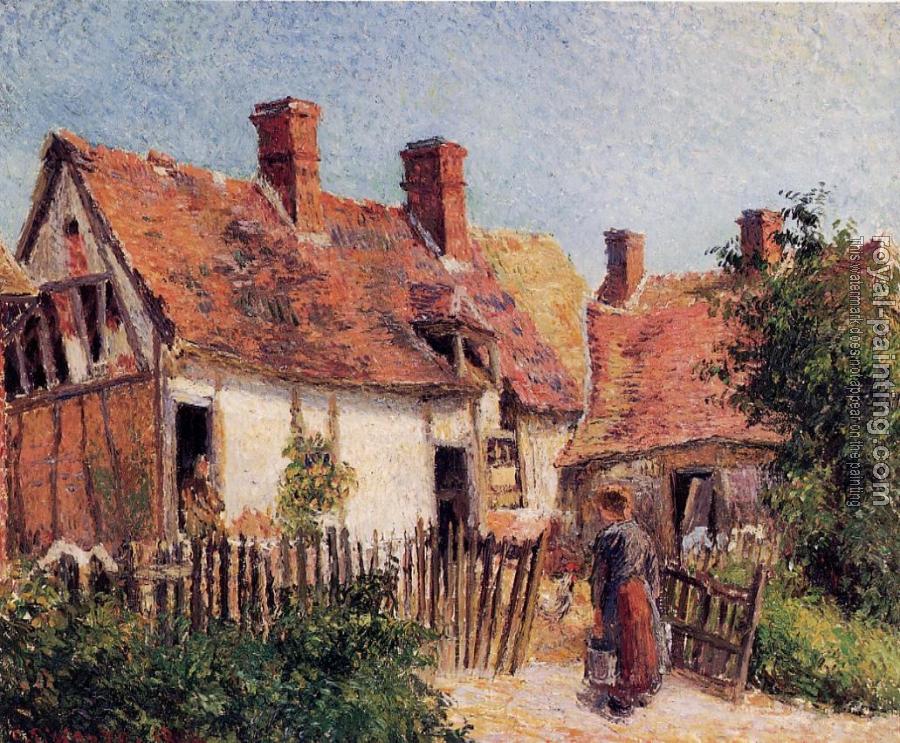 Camille Pissarro : Old Houses at Eragny
